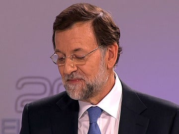 Rajoy, durante el debate electoral