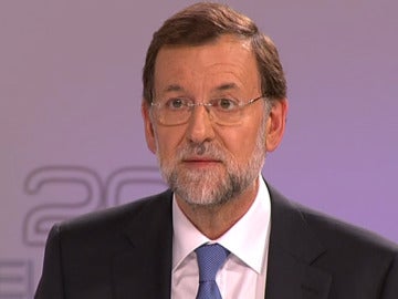 Rajoy durante el debate electoral.
