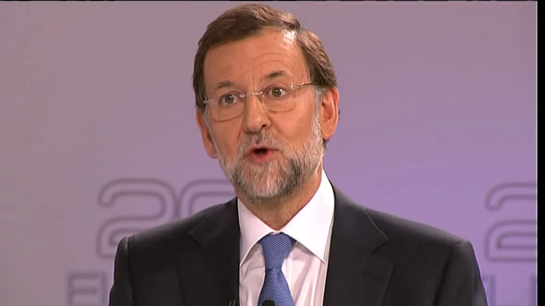 Rajoy en un momento del debate electoral