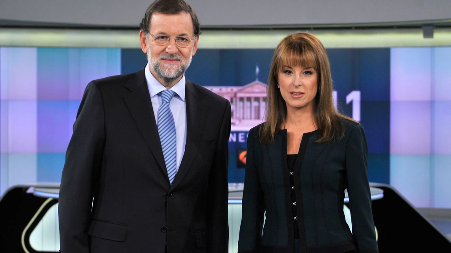 Mariano Rajoy junto a Gloria Lomana