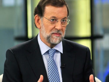 Mariano Rajoy durante la entrevista