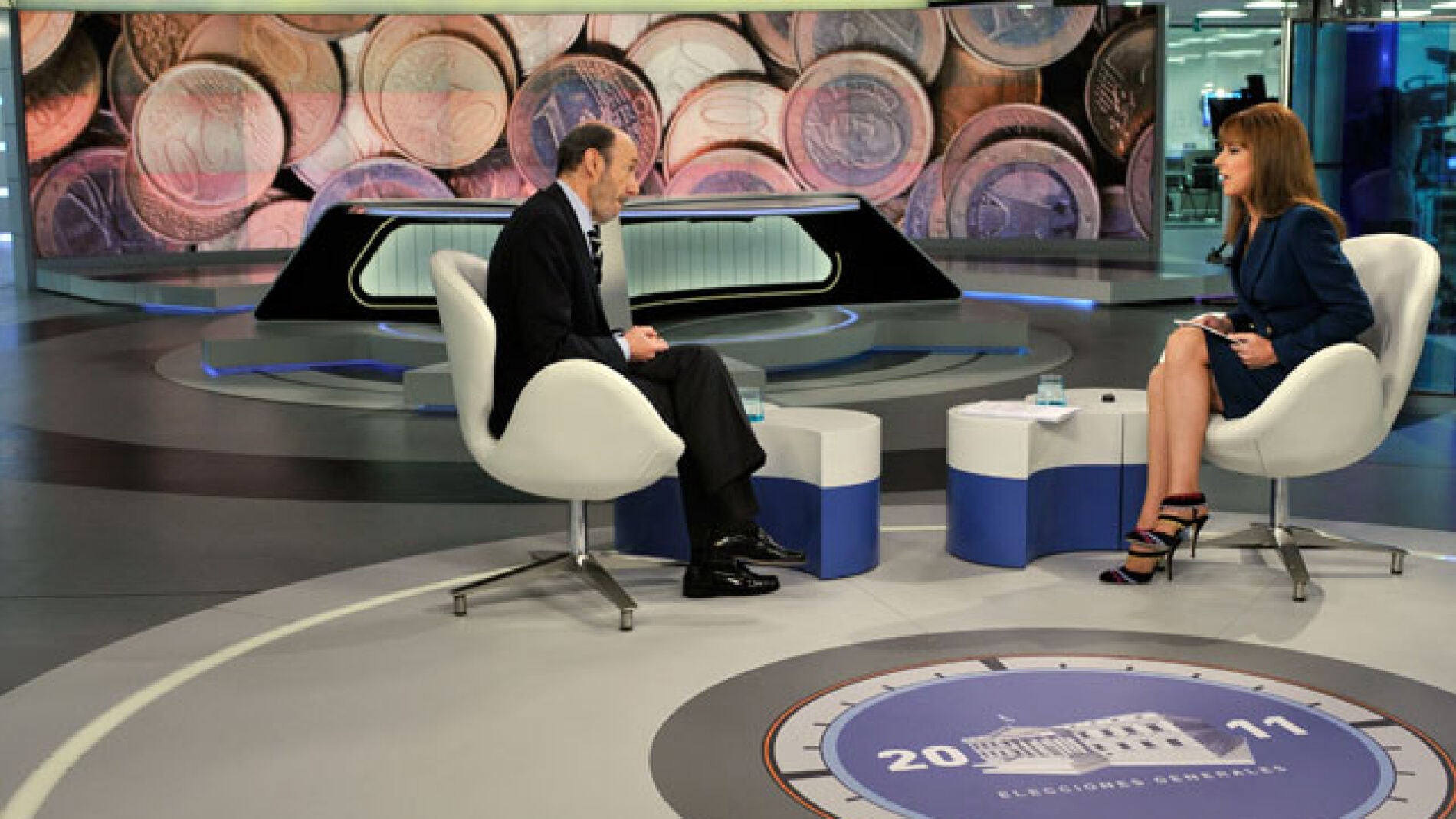 Rubalcaba junto a Gloria Lomana