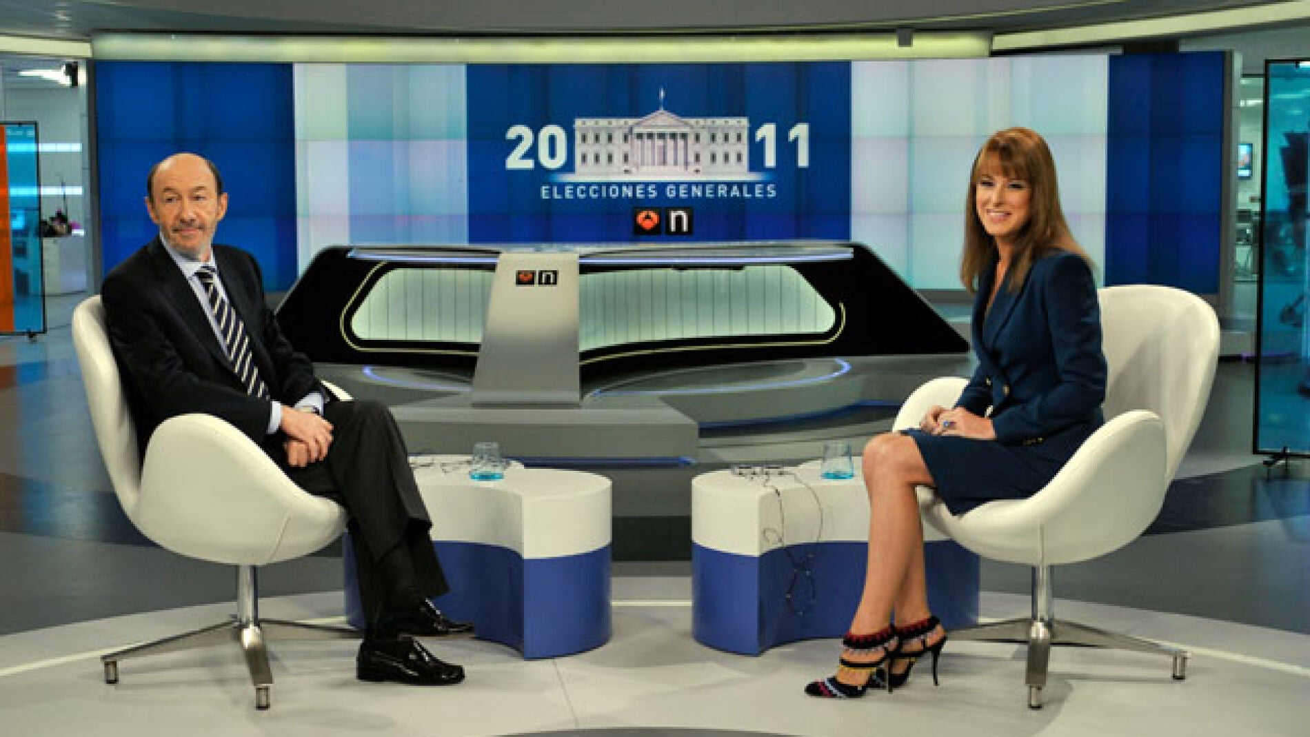 Rubalcaba, junto a Gloria Lomana