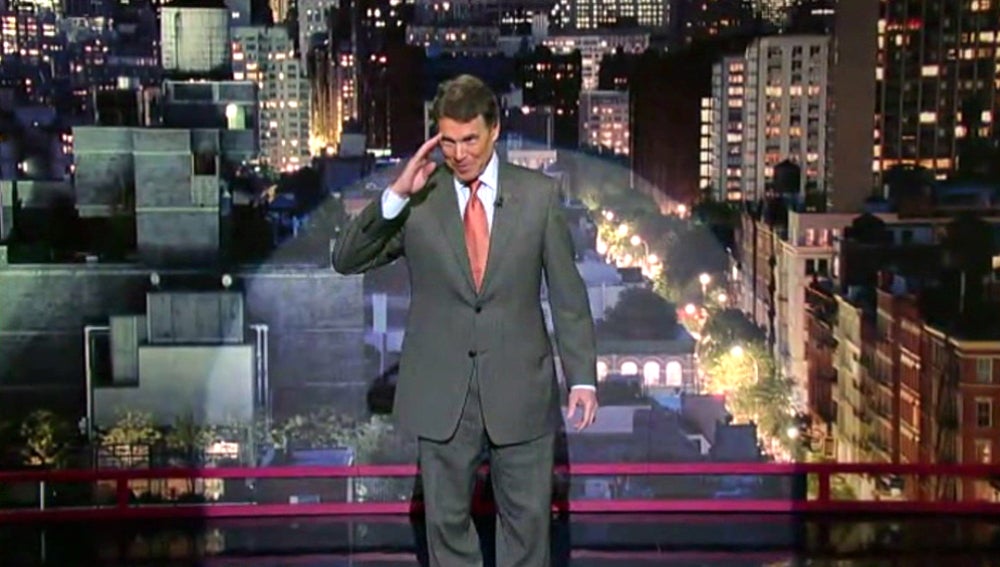 Rick perry en 'El show de David Letterman'