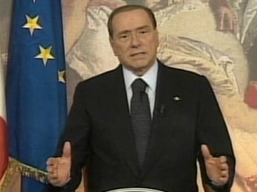 Silvio Berlusconi, en una comparecencia pública