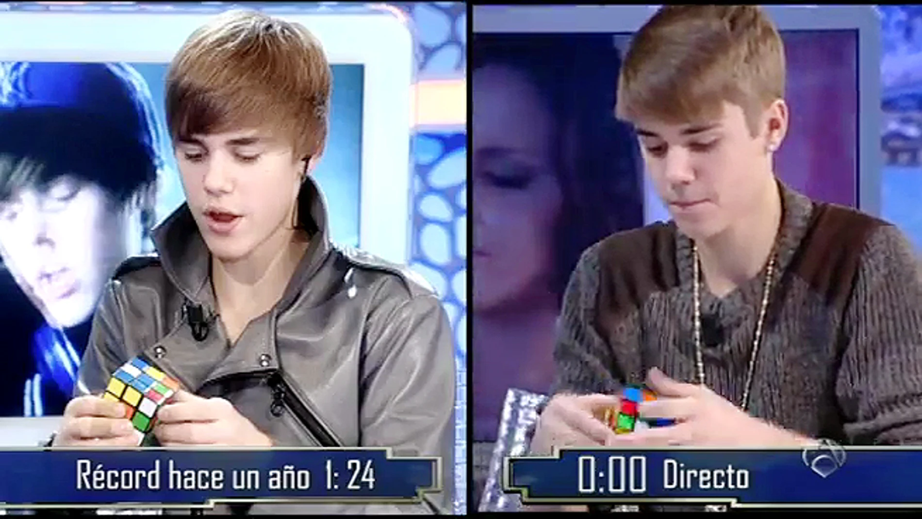 Justin Bieber y el cubo de Rubik
