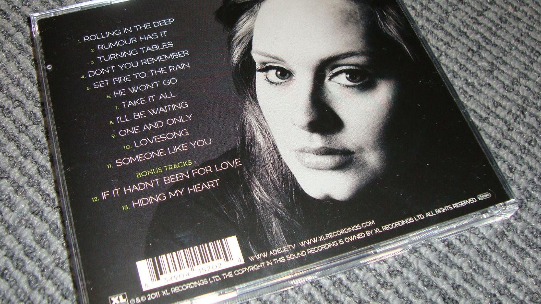 Disco 21 de Adele