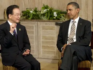 El presidente estadounidense, Barack Obama, y el primer ministro chino, Wen Jiabao El presidente estadounidense, Barack Obama, y el primer ministro chino, Wen Jiabao