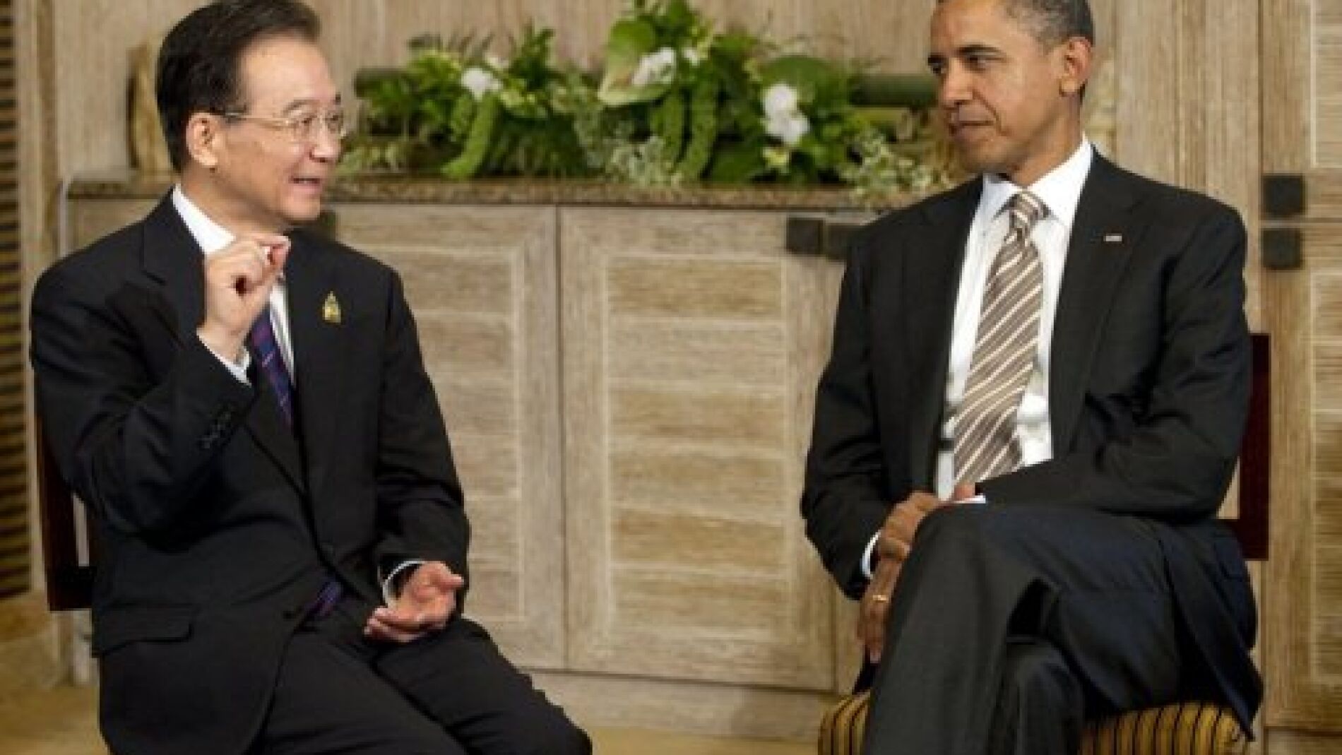 El presidente estadounidense, Barack Obama, y el primer ministro chino, Wen Jiabao
