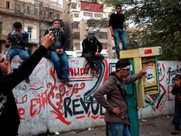 Manifestantes en El Cairo Manifestantes en El Cairo
