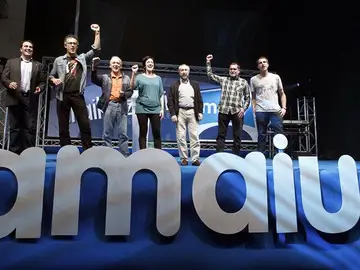 Celebración de la coalición nacionalista Amaiur Celebración de la coalición nacionalista Amaiur