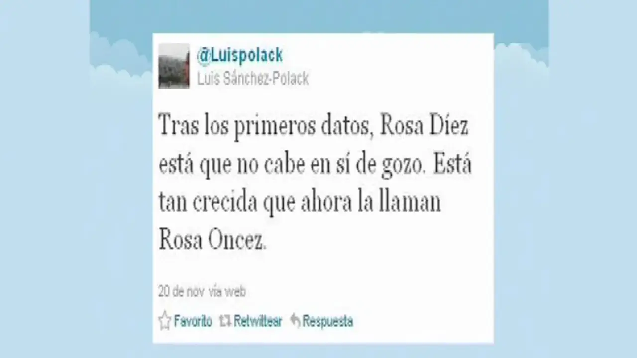 Comentarios en Twitter sobre las elecciones