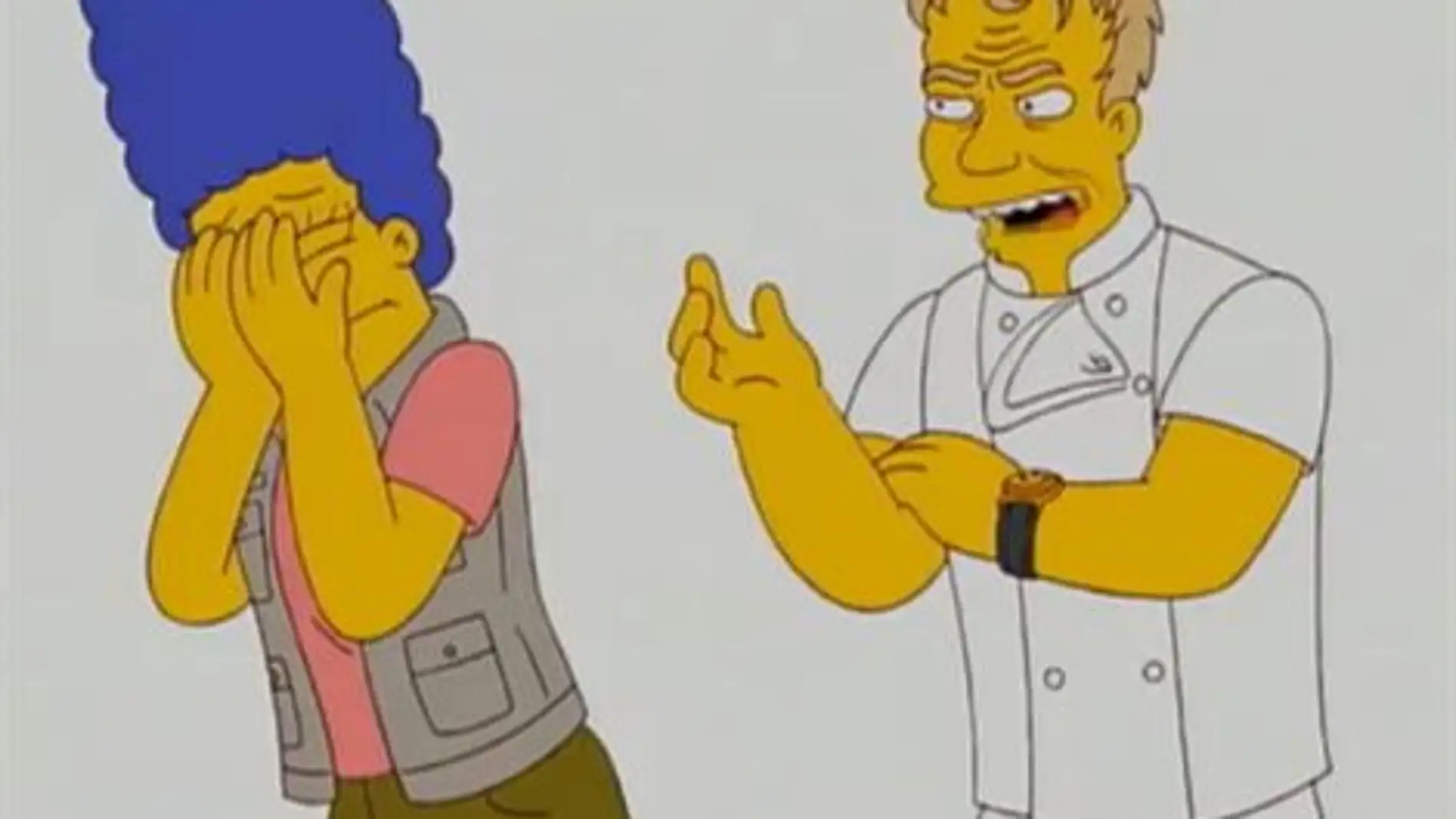 Gordon Ramsey y Marge Simpson
