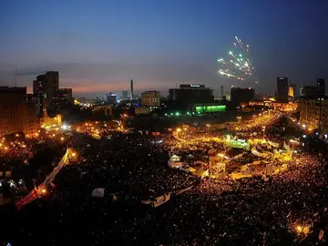 Concentración en la Plaza Tahrir de Egipto Concentración en la Plaza Tahrir de Egipto