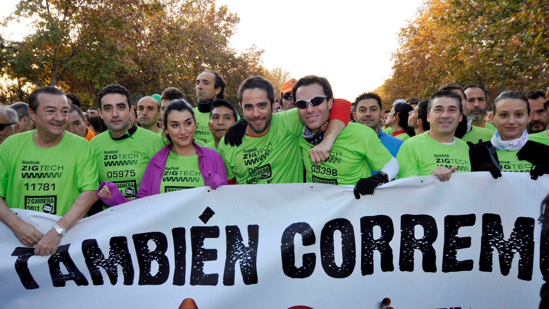 Roberto Leal, Antonio Rossi y Javier Alba en la 3&ordf; Carrera Ponle 