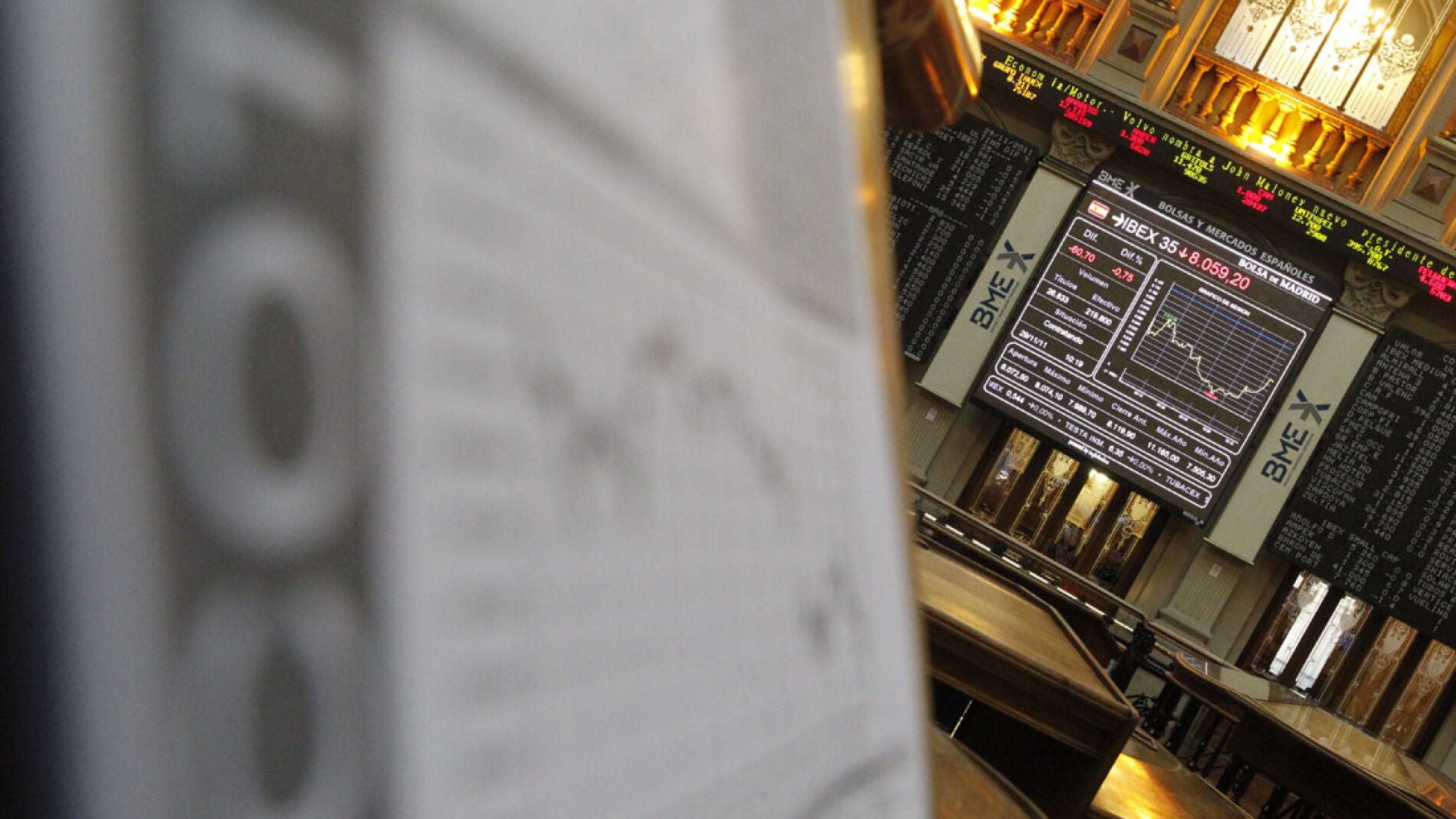 Imagen de la Bolsa de Madrid