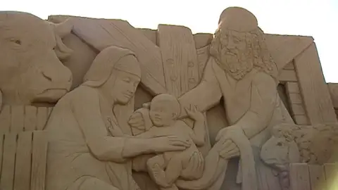 Belén de arena en Gran Canaria Belén de arena en Gran Canaria