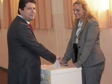 Fabián Picardo vota en las elecciones Fabián Picardo vota en las elecciones