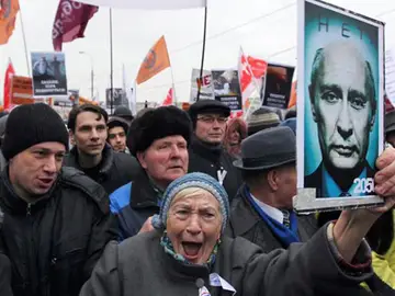 "¡Fuera Putin!", la consigna más repetida "¡Fuera Putin!", la consigna más repetida
