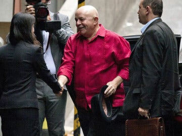 Lula da Silva en una de sus visitas al Hospital Sirio Libanés de Sao Paulo