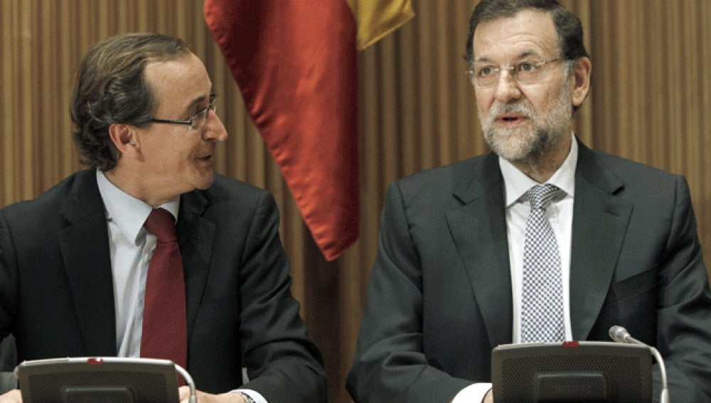 Alfonso Alonso con Mariano Rajoy