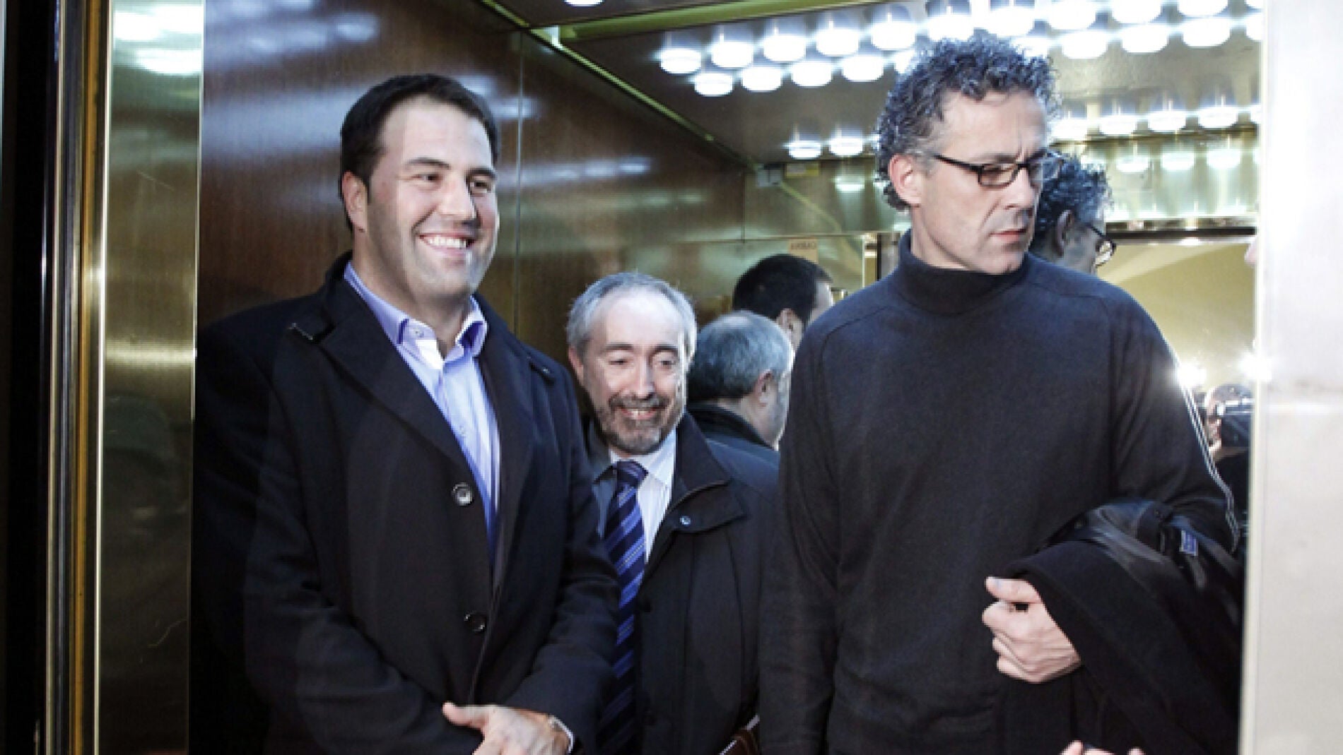 Mikel Errekondo en los pasillos del Congreso