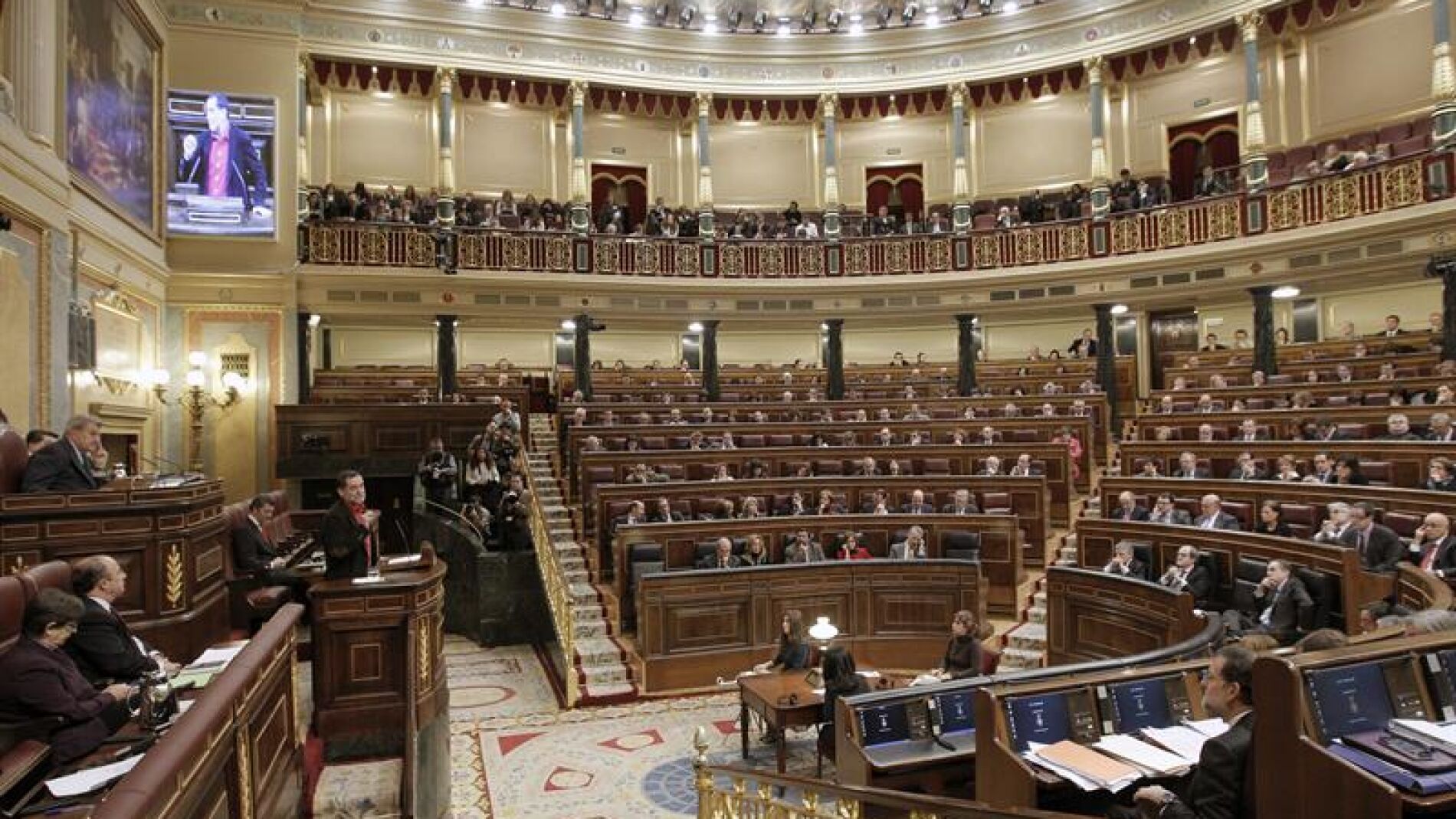 Vista del hemiciclo del Congreso de los Diputados