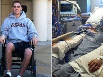 Un estudiante habla y camina después de que le diagnosticaran muerte cerebral
