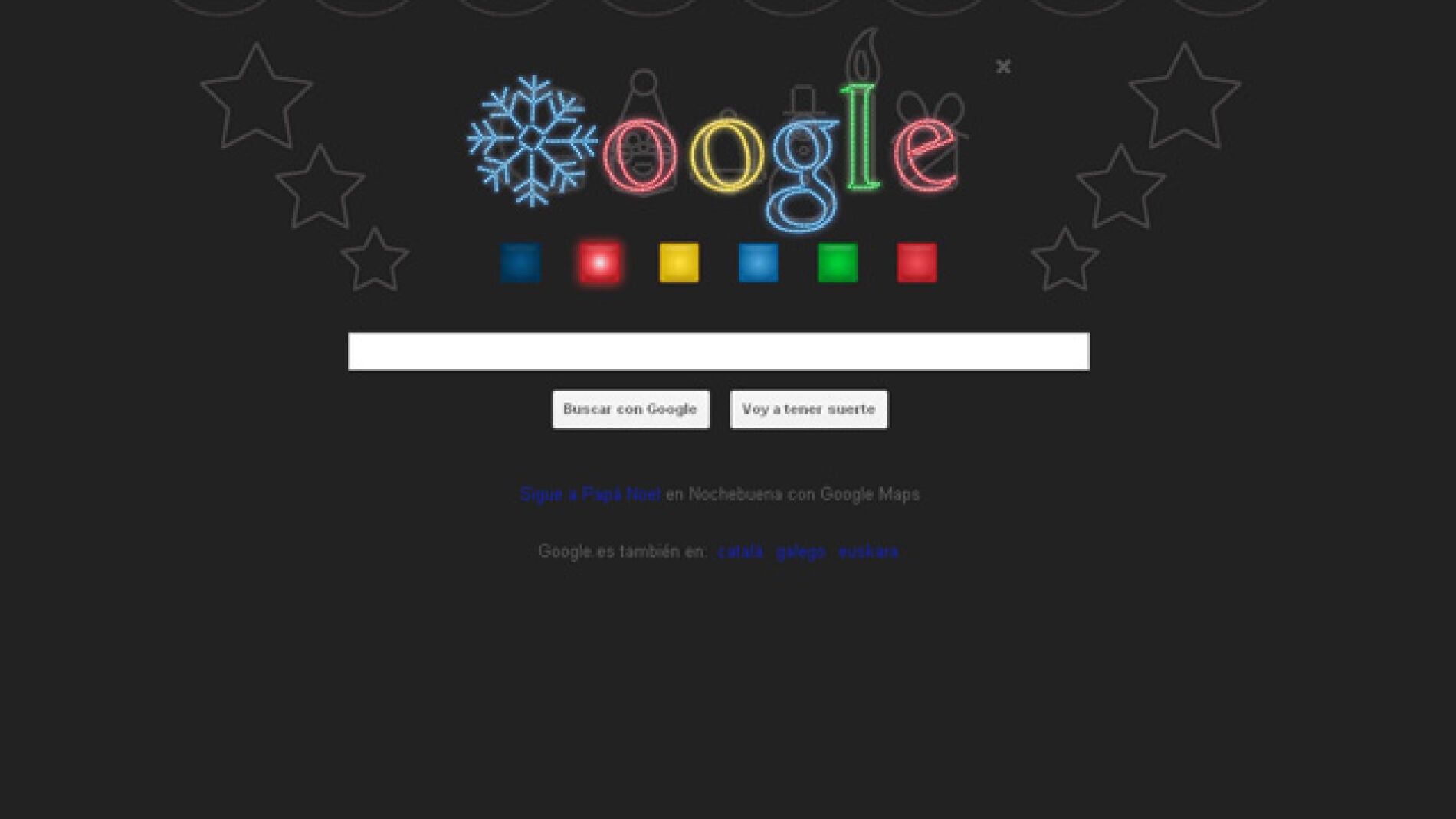 Google felicita las fiestas con un peculiar dise&ntilde;o