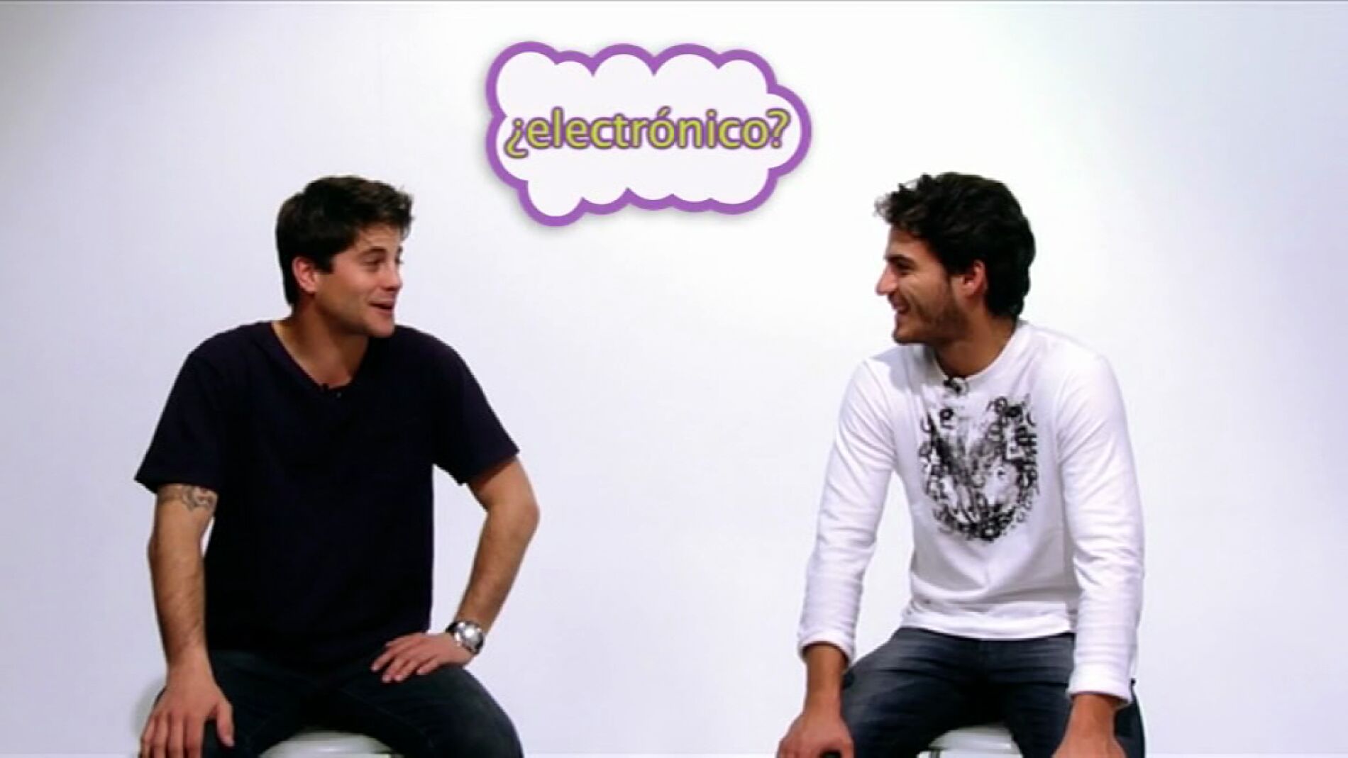 Maxi Iglesias y Luis Fernández en La Escalera del Sótano