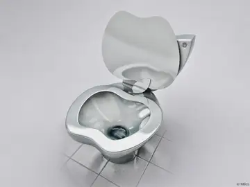 El diseñador Milos Paripovic ha creado un retrete que recuerda mucho a la manzana del logotipo de Apple. El diseñador Milos Paripovic ha creado un retrete que recuerda mucho a la manzana del logotipo de Apple.