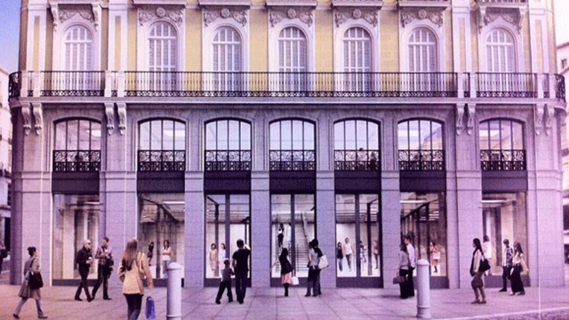 Recreación de la futura tienda de Apple en Madrid Recreación de la futura tienda de Apple en Madrid