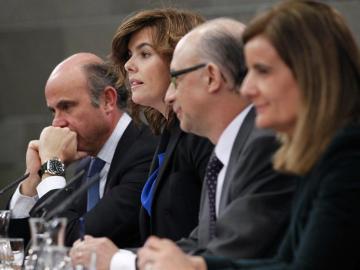 De Guindos, Sáenz de Santamaría, Montoro y Báñez