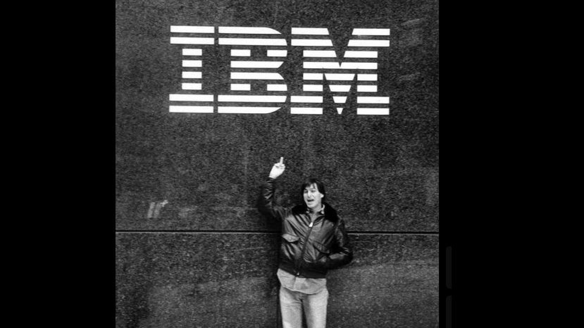La imagen confirma el esp&iacute;ritu rebelde y competitivo de Steve Jobs.