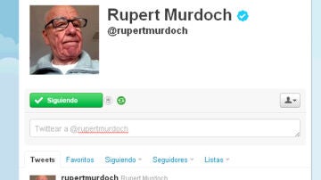 Rupert Murdoch abre cuenta en Twitter