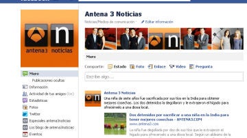 Antena 3 se alza como líder de los medios de comunicación en Facebook.