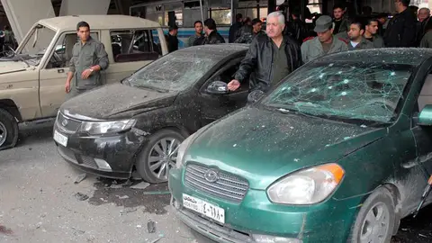 Imagen del atentado con 25 muertos en Damasco Imagen del atentado con 25 muertos en Damasco