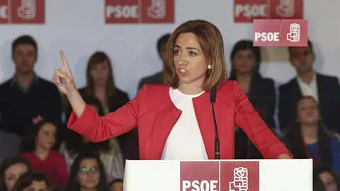 Chacón en su mitin de Andalucía Chacón en su mitin de Andalucía