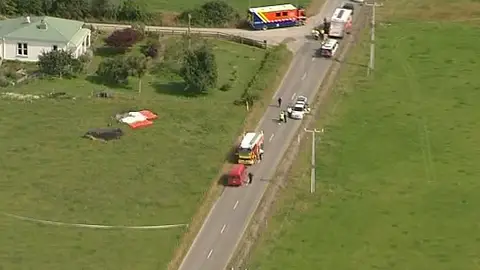 Accidente de globo en Nueva Zelanda Accidente de globo en Nueva Zelanda