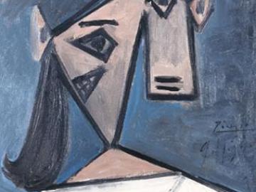 Lienzo 'Cabeza de mujer' de Pablo Picasso.