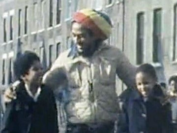 Bob Marley y Naomi Campbell en el vídeo de 'Is this love?"
