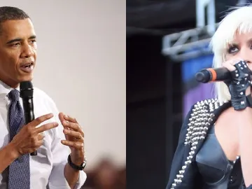 Barack Obama y Lady Gaga Barack Obama y Lady Gaga