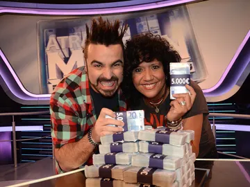 Rosana y Huecco en Atrapa un millón Rosana y Huecco en Atrapa un millón
