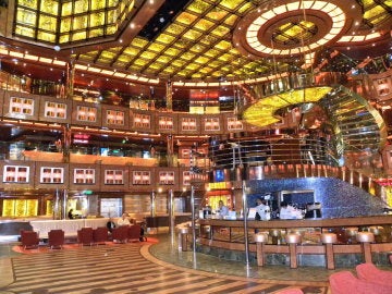 El interior del Costa Concordia