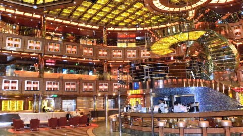 El interior del Costa Concordia