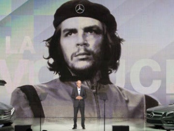 Acto de Mercedes en el que se usó la imagen del 'Che'