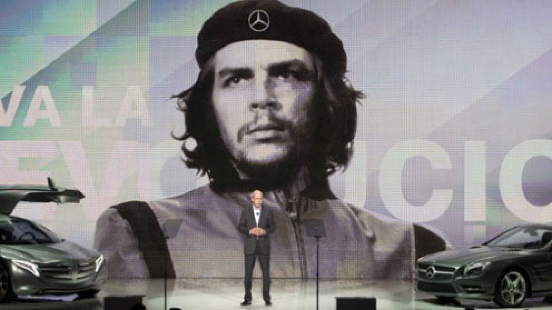 Acto de Mercedes en el que se us&oacute; la imagen del 'Che'