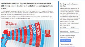 Google contra la Ley SOPA
