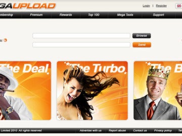 La web megaupload.com La web megaupload.com