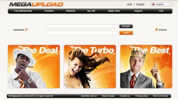 La web megaupload.com